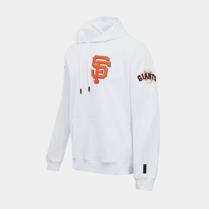 San Francisco Giants Chenille Mens Long Sleeve Shirt (White/Orange)