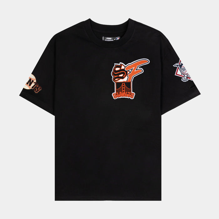 San Francisco Giants City Mens Short Sleeve Shirt (Black/Orange)