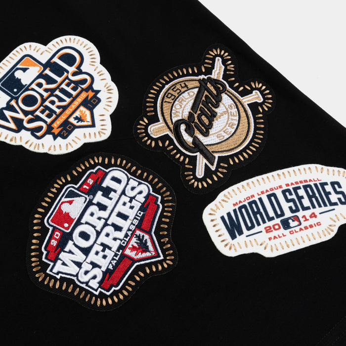 San Francisco Giants DIY Stitch Mens Short Sleeve Shirt (Black/Orange)
