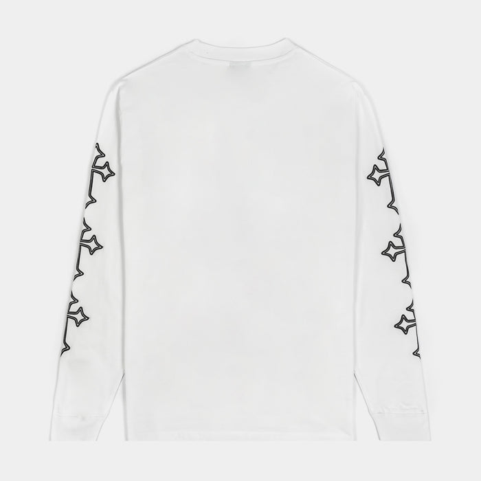 Savior Mens Long Sleeve Shirt (White)