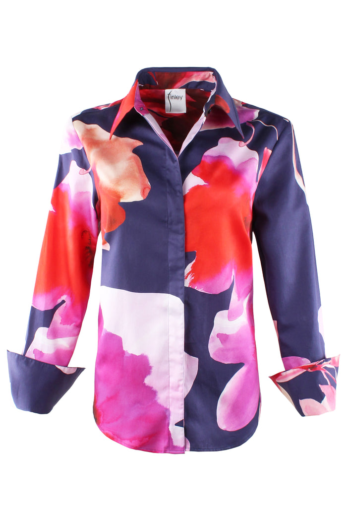 Savvy Blouse, Flower Bomb Print