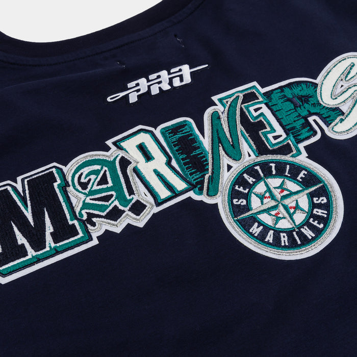 Seattle Mariners City Mens Short Sleeve Shirt (Black/Blue)