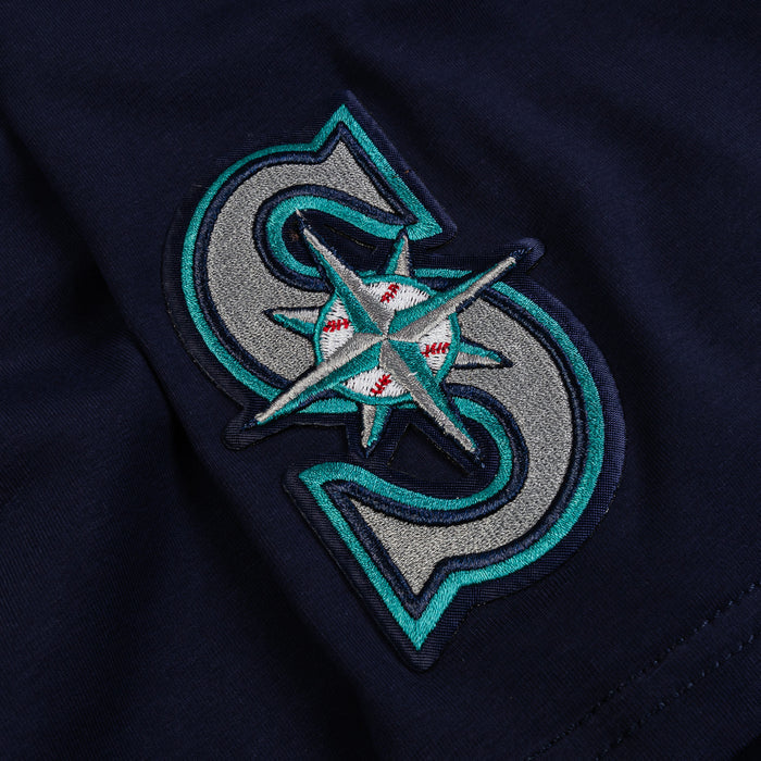 Seattle Mariners City Mens Short Sleeve Shirt (Black/Blue)