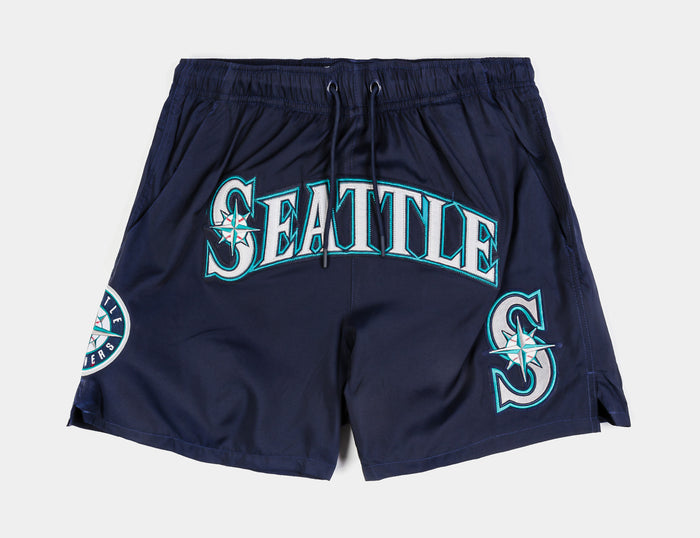 Seattle Mariners Classic Woven Mens Shorts (Blue/White)