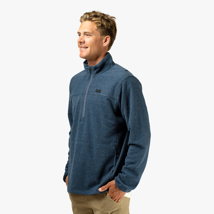 Blue Shadow Heather $Model is 6'1" 175lbs Size L$