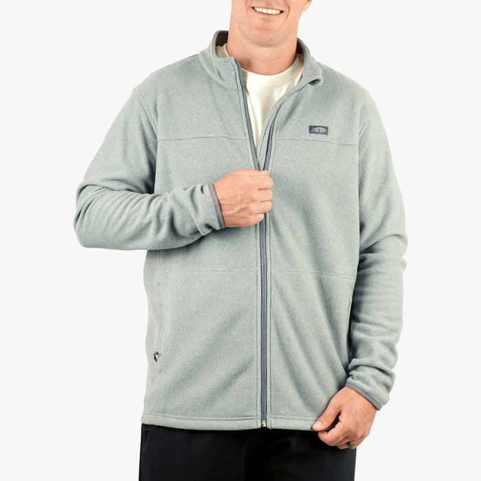 Harbor Gray Heather $Model is 6'1" 190lbs Size L$
