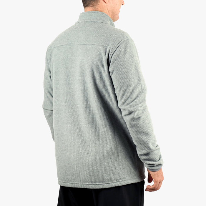 Harbor Gray Heather $Model is 6'1" 190lbs Size L$