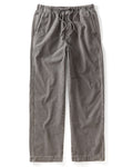 Gray pants with drawstring on a white background
