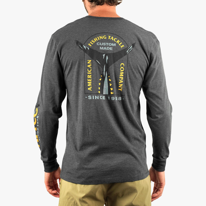 Charcoal Heather $Model is 6'3" 185lbs Size L$