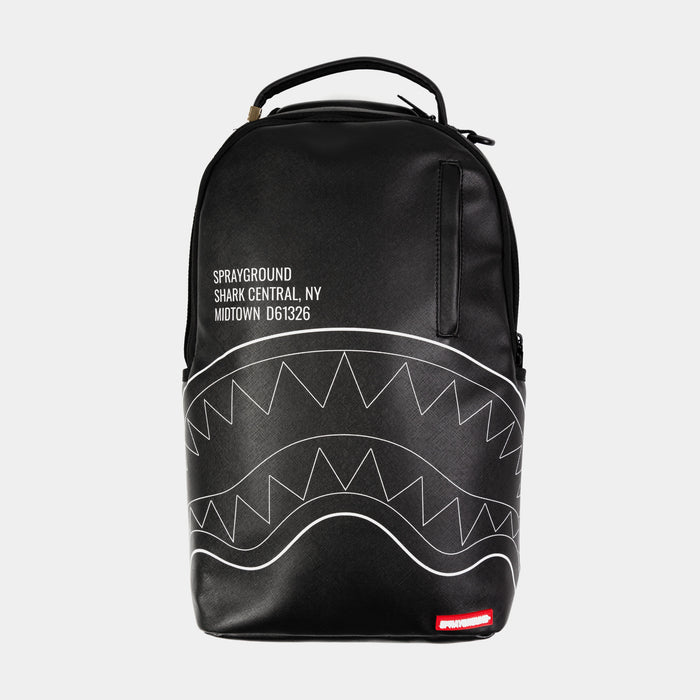 Shark Central Mens Backpack (Black/White)