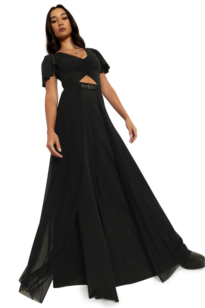 BlackMilk Clothing - Sheer Overlay Maxi Skirt