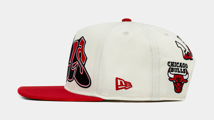 Shoe Palace Exclusive All Star Chicago Bulls 950AF Snapback Mens Hat (White/Red/Black)