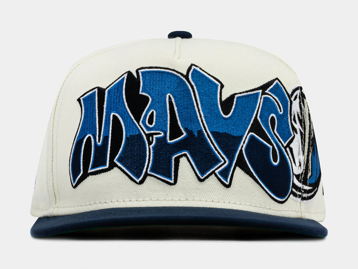 Shoe Palace Exclusive All Star Dallas Mavericks 950AF Snapback Mens HAt (White/Blue/Black)