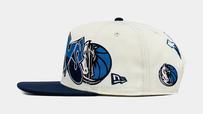 Shoe Palace Exclusive All Star Dallas Mavericks 950AF Snapback Mens HAt (White/Blue/Black)