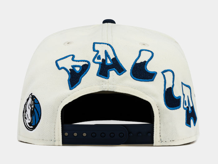 Shoe Palace Exclusive All Star Dallas Mavericks 950AF Snapback Mens HAt (White/Blue/Black)