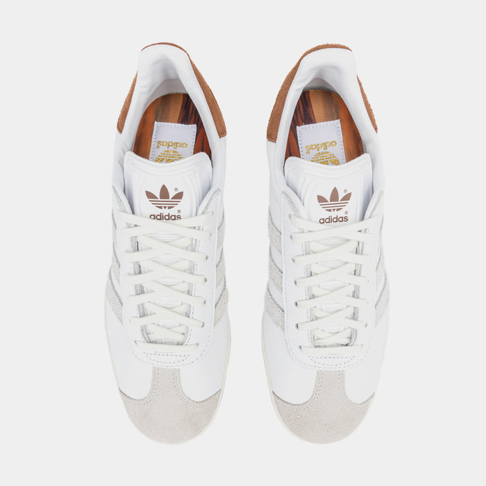 Shoe Palace Exclusive Gazelle Mens Lifestyle Shoes (White/Brown)