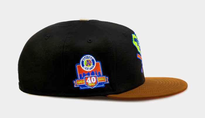 Shoe Palace Exclusive Gingerbread Oakland A's 59Fifty Mens Fitted Hat (Black/Brown)