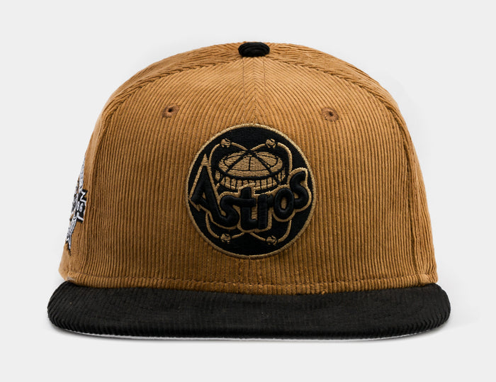 Shoe Palace Exclusive Houston Astros Wheat Corduroy 59Fifty Fitted Mens Hat (Wheat/Black)