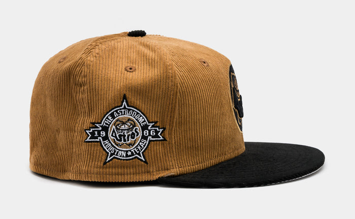 Shoe Palace Exclusive Houston Astros Wheat Corduroy 59Fifty Fitted Mens Hat (Wheat/Black)
