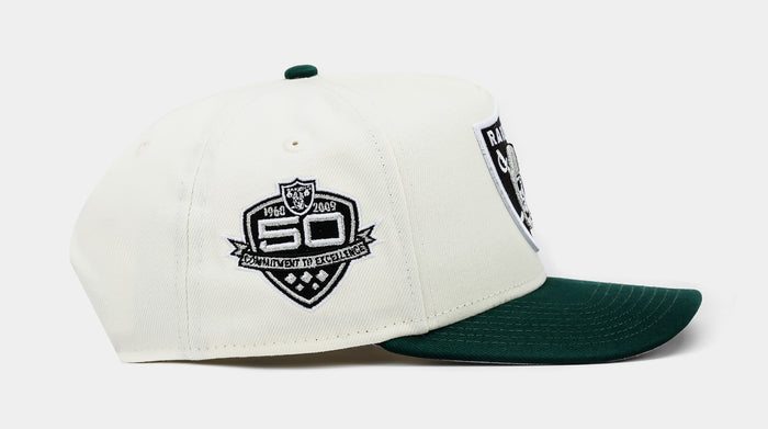 Shoe Palace Exclusive Las Vegas Raiders 50 950AF Snapback Mens Hat (Beige/Green)