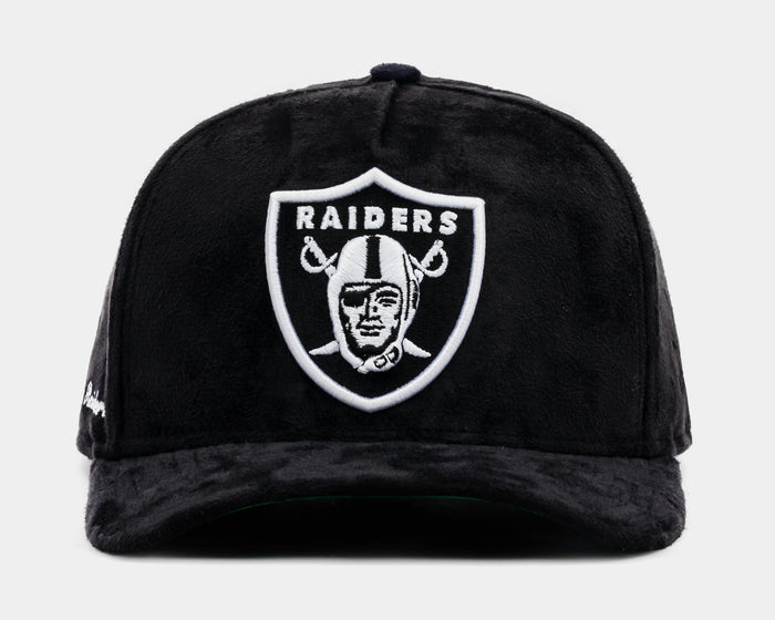 Shoe Palace Exclusive Las Vegas Raiders Black Suede 950AF Snapback Mens Hat (Black)