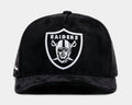 Shoe Palace Exclusive Las Vegas Raiders Black Suede 950AF Snapback Mens Hat (Black)