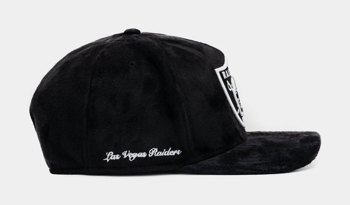 Shoe Palace Exclusive Las Vegas Raiders Black Suede 950AF Snapback Mens Hat (Black)