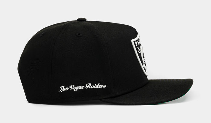 Shoe Palace Exclusive Las Vegas Raiders Chrome 950AF Snapback Mens Hat (Black/White)
