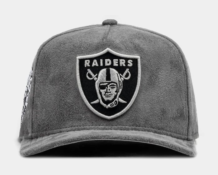 Shoe Palace Exclusive Las Vegas Raiders Storm Suede 950AF Snapback Mens Hat (Grey/Black)