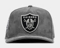 Shoe Palace Exclusive Las Vegas Raiders Storm Suede 950AF Snapback Mens Hat (Grey/Black)