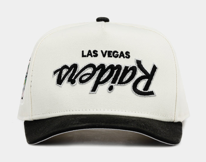Shoe Palace Exclusive Las Vegas Raiders Upside Down 950AF Snapback Mens Hat (Beige/Black)