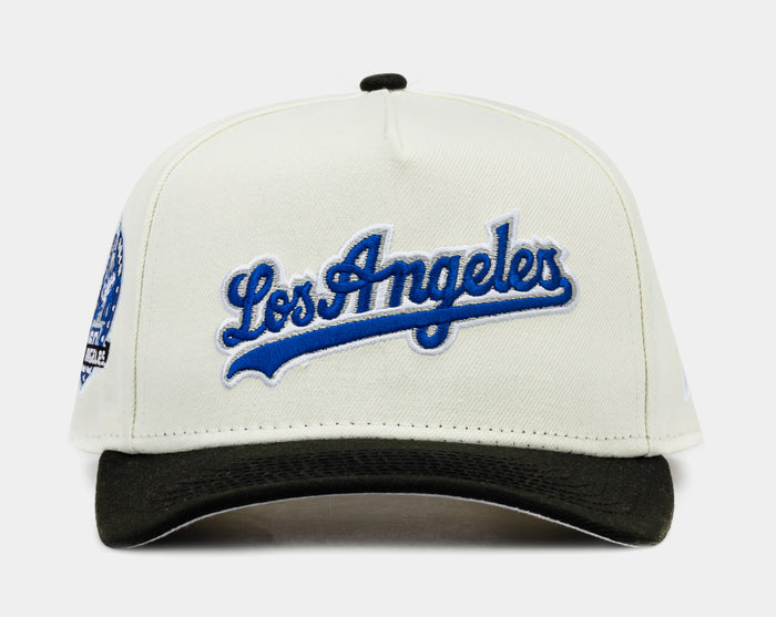 Shoe Palace Exclusive Los Angeles Dodgers 40th 950AF Snapback Mens Hat (Beige/Blue)