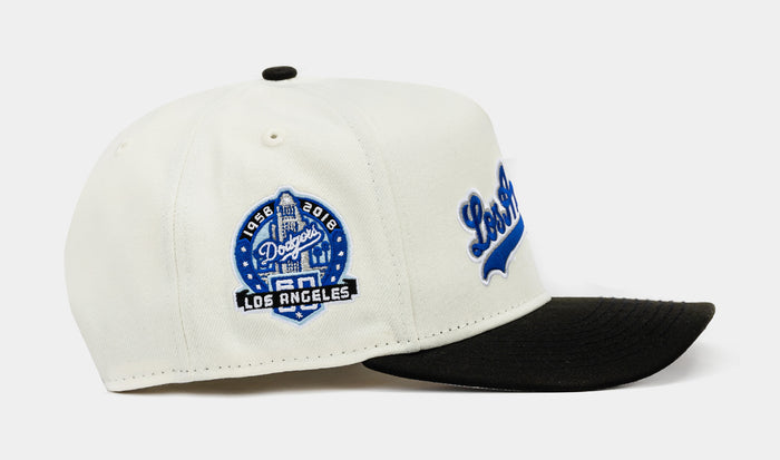 Shoe Palace Exclusive Los Angeles Dodgers 40th 950AF Snapback Mens Hat (Beige/Blue)