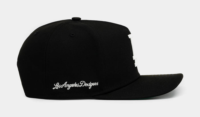 Shoe Palace Exclusive Los Angeles Dodgers Chrome 950AF Snapback Mens Hat (Black/White)