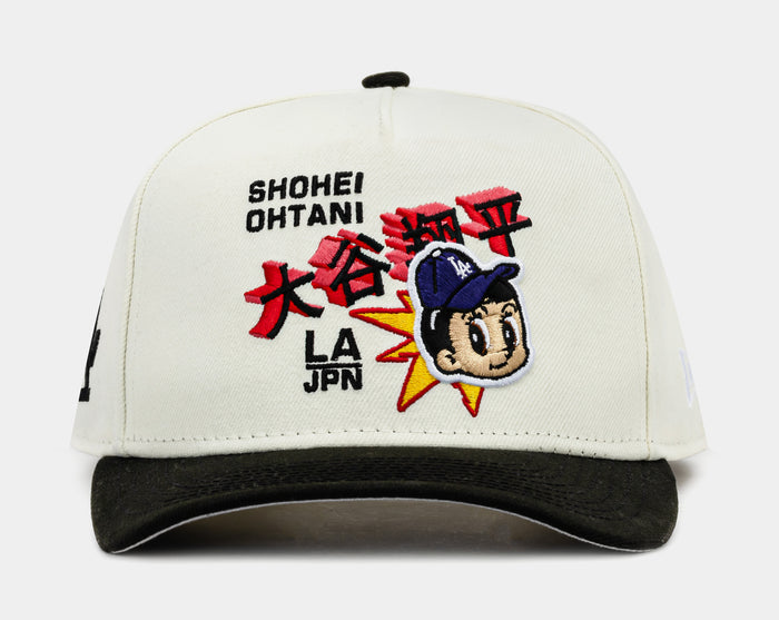 Shoe Palace Exclusive Los Angeles Dodgers Shohei Ohtani 950AF Snapback Mens Hat (Beige/Black)