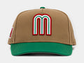 Shoe Palace Exclusive Mexico Curve Khaki 950AF Snapback Mens Hat (Khaki/Green)