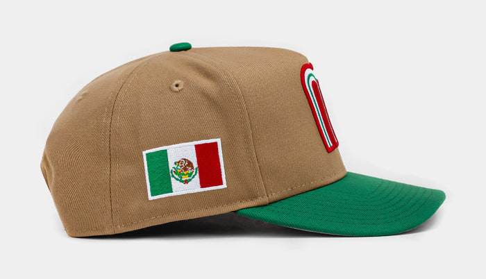 Shoe Palace Exclusive Mexico Curve Khaki 950AF Snapback Mens Hat (Khaki/Green)