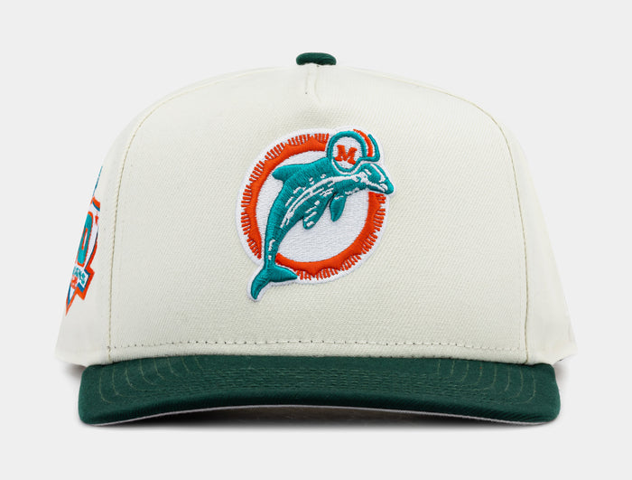 Shoe Palace Exclusive Miami Dolphins 50 Seasons 950AF Snapback Mens Hat (Blue/Orange)