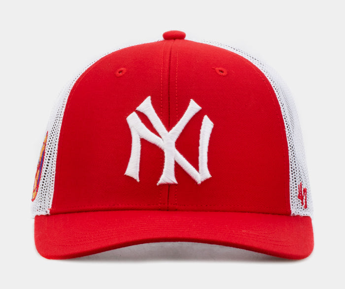 Shoe Palace Exclusive New York Yankees Mens Trucker Hat (Red)