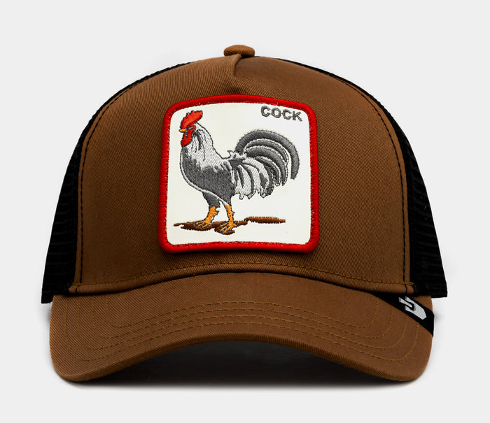 Shoe Palace Exclusive Rooster Palace Trucker Mens Hat (Brown/Black)