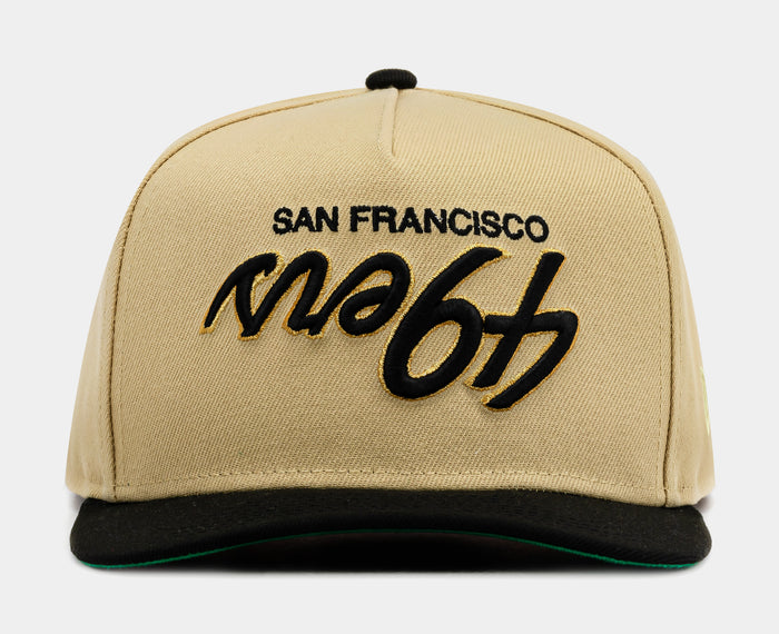 Shoe Palace Exclusive San Francisco 49ers 2 Tone Black 950AF Snapback Mens Hat (Black/Brown)
