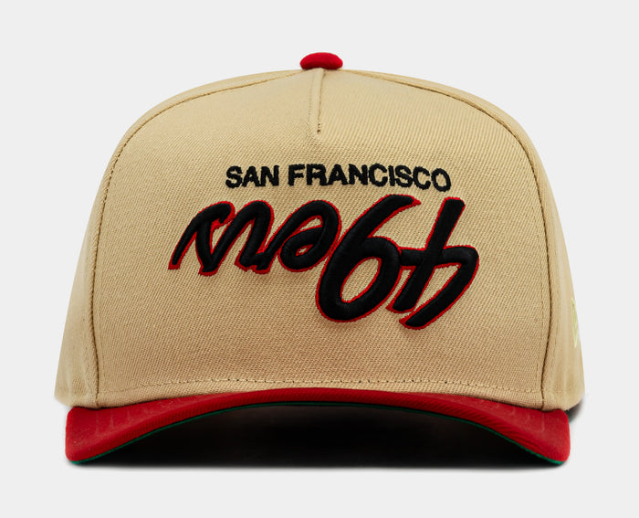 Shoe Palace Exclusive San Francisco 49ers 2 Tone Gold 950AF Snapback Mens Hat (Gold/Red)