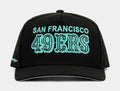 Shoe Palace Exclusive San Francisco 49ers Curved Mint 950AF Snapback Mens Hat (Black/Mint)