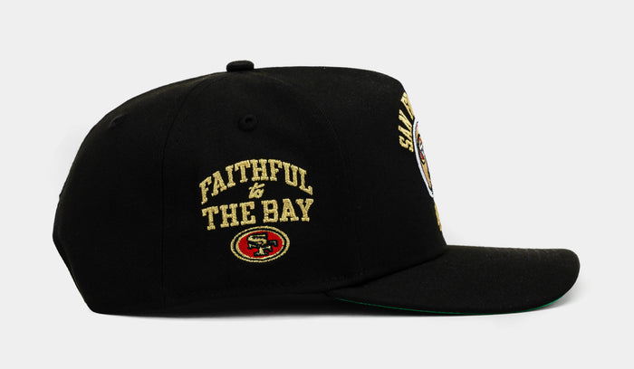 Shoe Palace Exclusive San Francisco 49ers Faithful Curve 950AF Snapback Mens Hat (Black/Red/Gold)