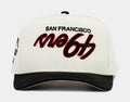 Shoe Palace Exclusive San Francisco 49ers Upside Down 950AF Snapback Mens Hat (Beige/Red)