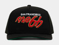 Shoe Palace Exclusive San Francisco 49ers Upside Down Curved 950AF Snapback Mens Hat (Black/Red)