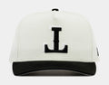 Shoe Palace Exclusive Texas Rangers Curved 950AF Snapback Mens Hat (Beige/White)