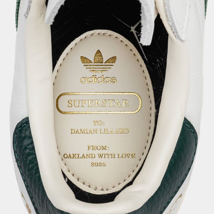 Shoe Palace x Adidas Superstar II Dame Time Mens Lifestyle Shoes (White/Green/Beige) Free Shipping