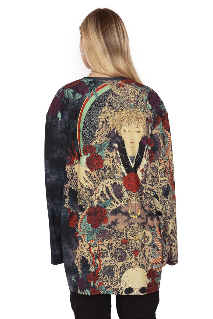 BlackMilk Clothing - Takato Yamamoto Shu-Ra Long Sleeve Oversized Tee
