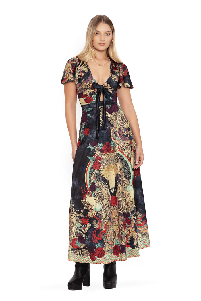BlackMilk Clothing - Takato Yamamoto Shu-Ra Rio Maxi Dress